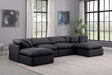 Indulge - Faux Leather 6 Piece Modular Double Chaise Sectional - Stylish Home Furniture