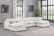 Indulge - Faux Leather 6 Piece Modular Double Chaise Sectional - Stylish Home Furniture