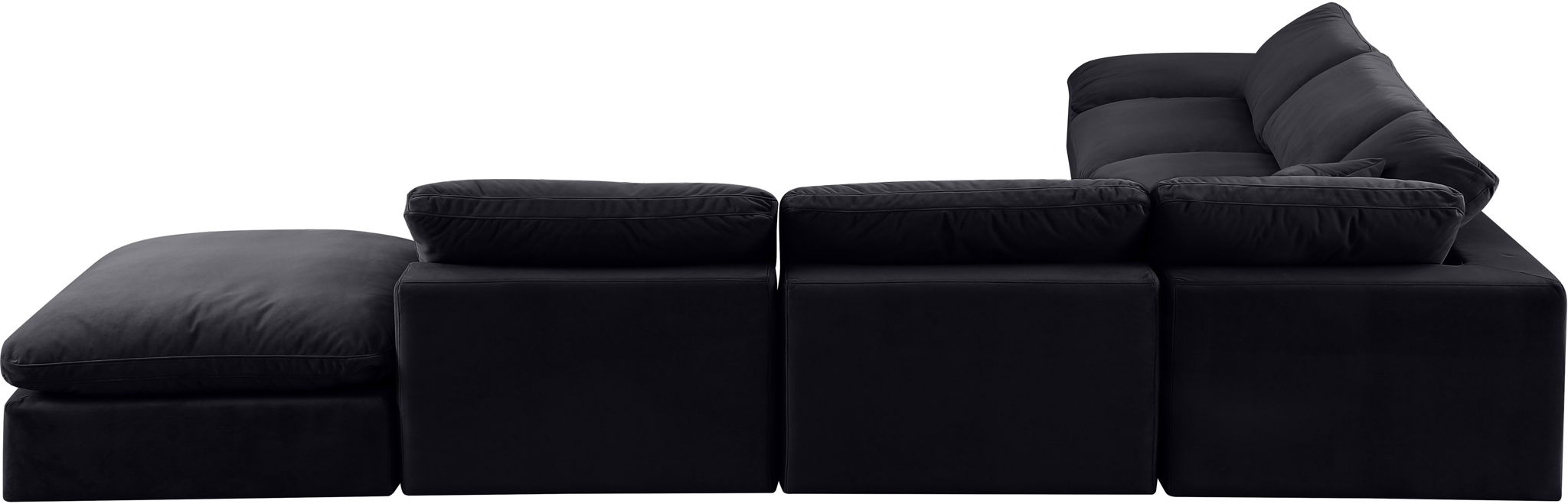 Comfy - 7 Piece Velvet Modular Corner Sectional