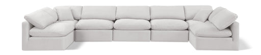 Indulge - Velvet 7 Piece Modular U-Shaped Sectional