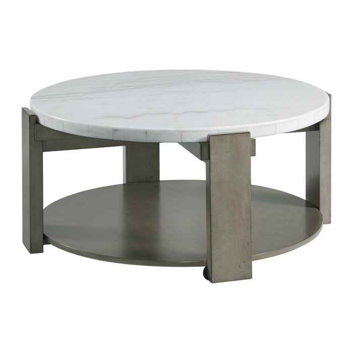 Rosamel - Round Coffee Table - Gray - Stylish Home Furniture