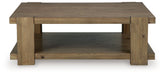 Flangren - Rectangular Cocktail Table - Light Brown - Stylish Home Furniture