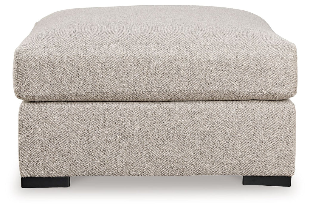 Ballyton - Oversized Accent Ottoman - Sand - Stylish Home Furniture