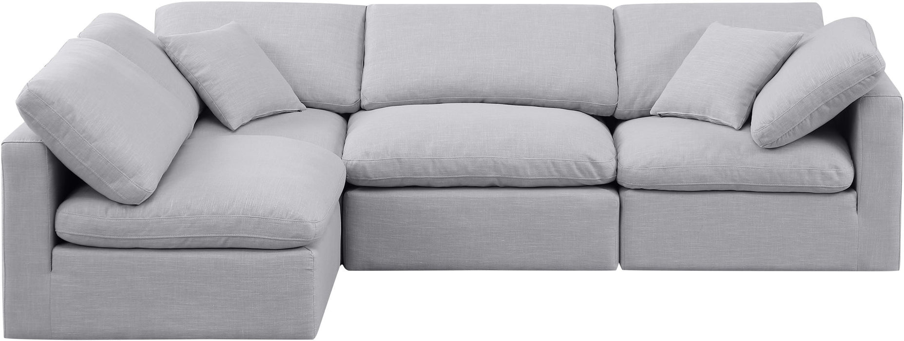 Indulge - Linen 4 Piece Modular Sectional