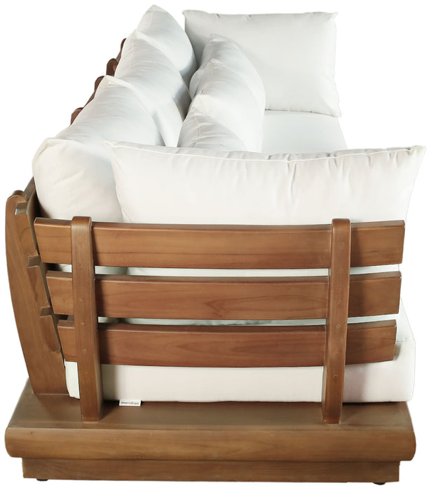 Mirella - 3 Piece Water Resistant Fabric Upholstered Outdoor Patio Modular Sofa