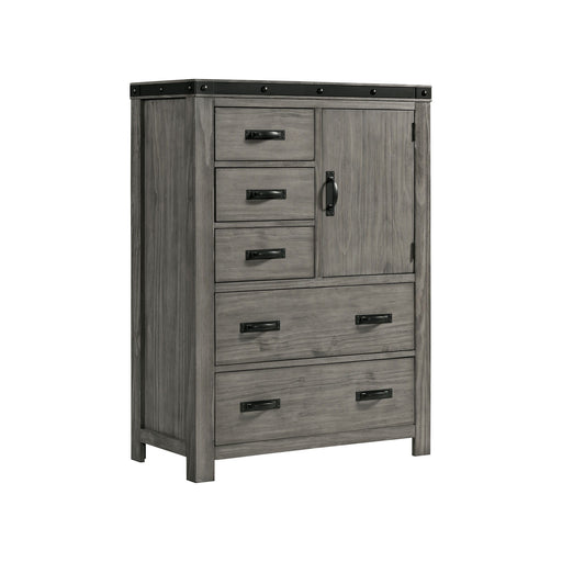Wade - 5-Drawer Gentlemen Chest - Black Finish - Stylish Home Furniture