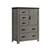 Wade - 5-Drawer Gentlemen Chest - Black Finish - Stylish Home Furniture
