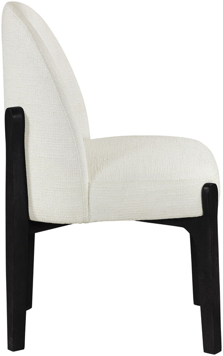 Torino - Upholstered Dining Chair With Brushed Black Base (Set of 2)