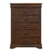 Northridge - 5-Drawer Chest - Cherry - Stylish Home Furniture
