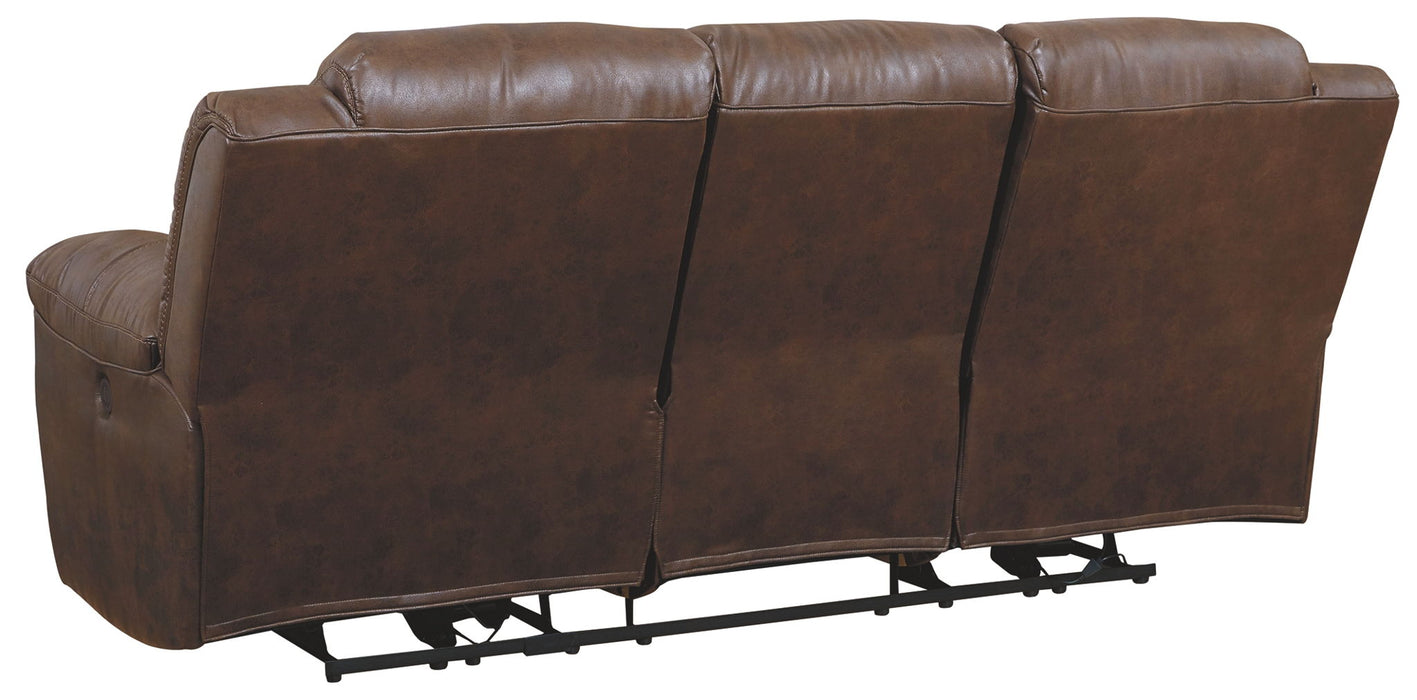 Stoneland - Reclining Power Sofa - Chocolate