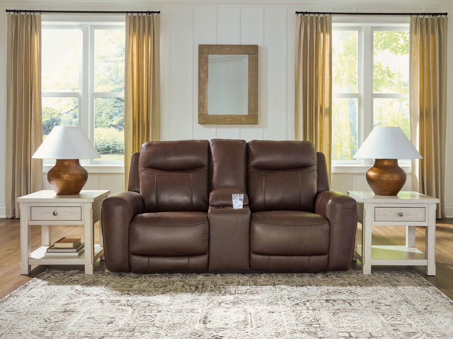 Gravier - Power Reclining Loveseat With Console / Adjustable Headrest - Cordova - Stylish Home Furniture