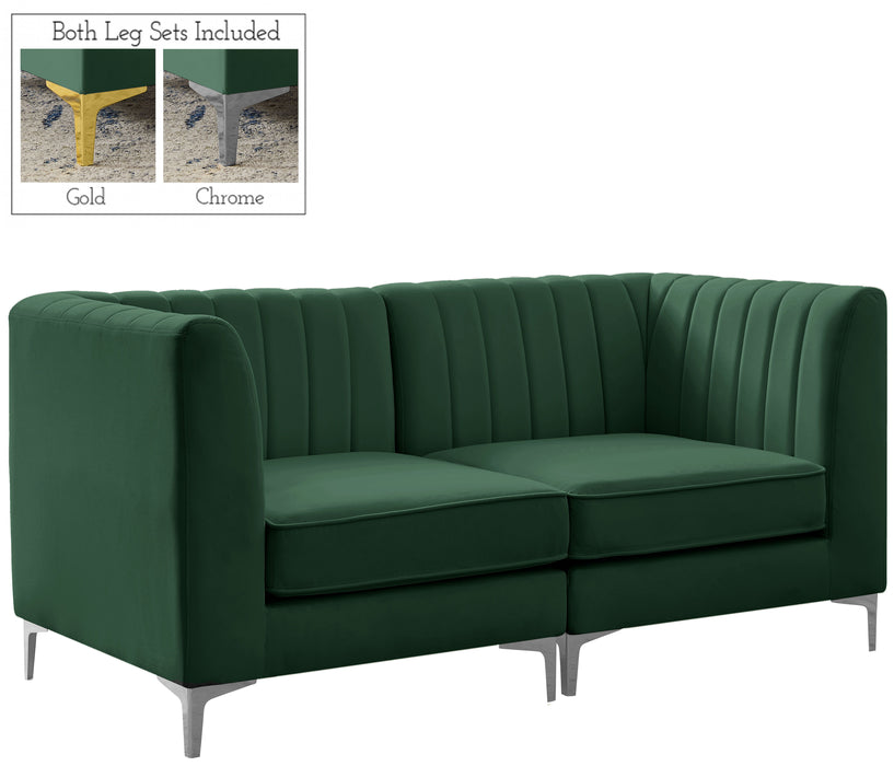 Alina - Modular Sectional - Green - Fabric