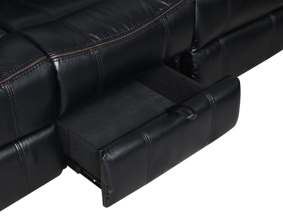 U105 - Motion Loveseat - Black