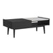 Lanette - Coffee Table With White Marble And Lift-Top - Black - Stylish Home Furniture
