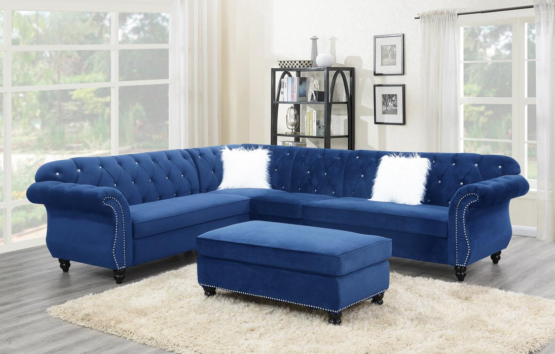 U301 - 4 Piece Sectional - Navy