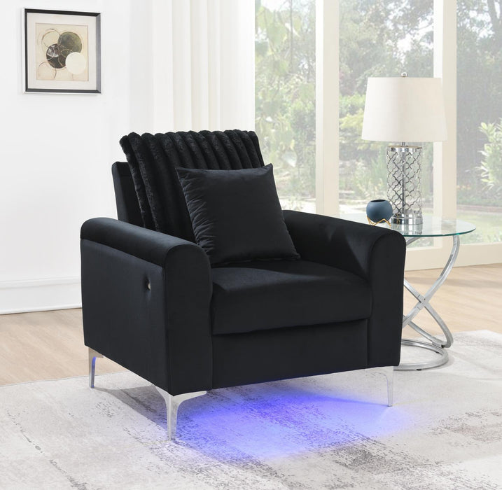 U480 - LED Chair - Black