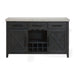 Axel - Server - Light Gray / Espresso - Stylish Home Furniture