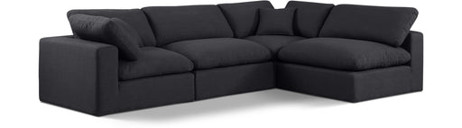 Comfy - 4 Piece Linen Fabric Modular Armless Sectional