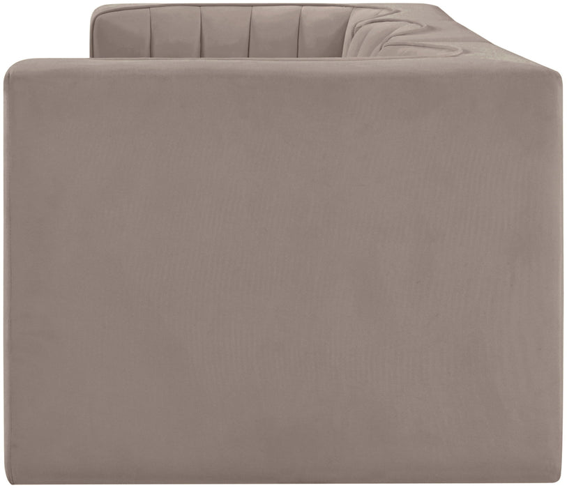 Rummi - Velvet Performance Fabric Upholstered 3 Piece Modular Sofa - Stylish Home Furniture