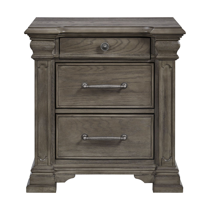 Kings Court - 3-Drawer Nightstand (Sliding Top) - Stylish Home Furniture