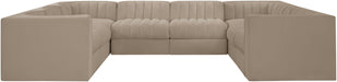 Rummi - Velvet Performance Fabric Upholstered Modular Sectional - Stylish Home Furniture