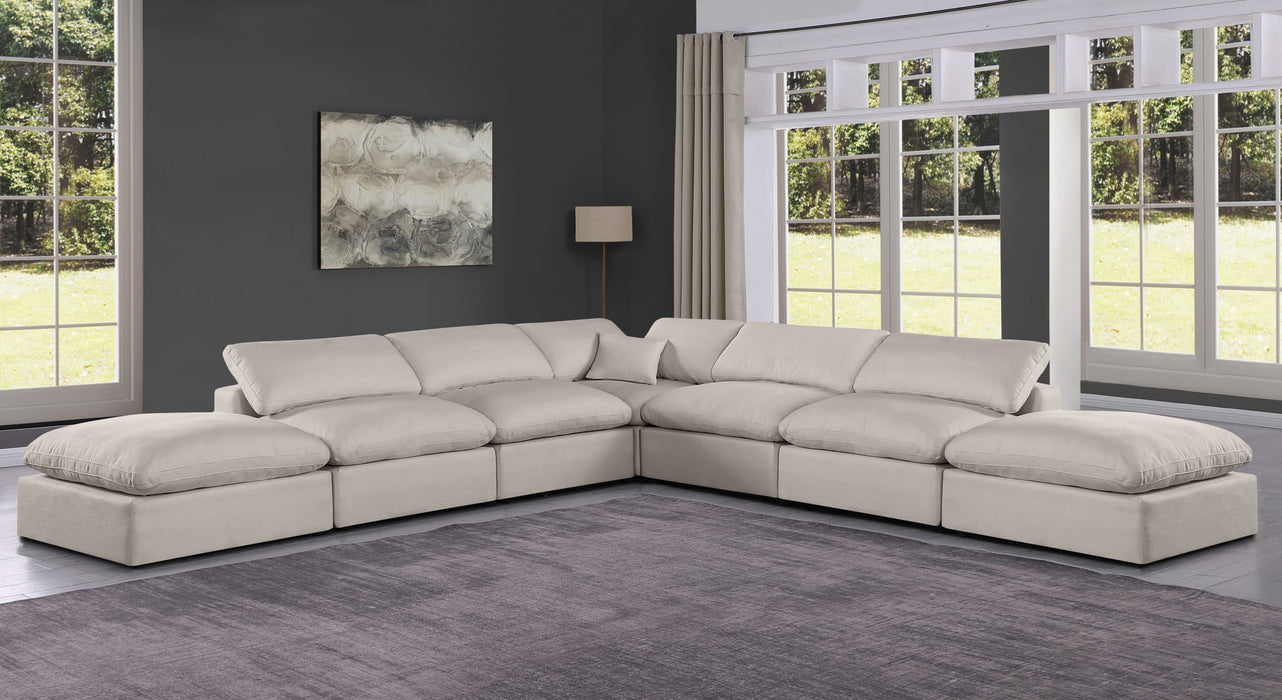 Comfy - 7 Piece Linen Modular Corner Sectional