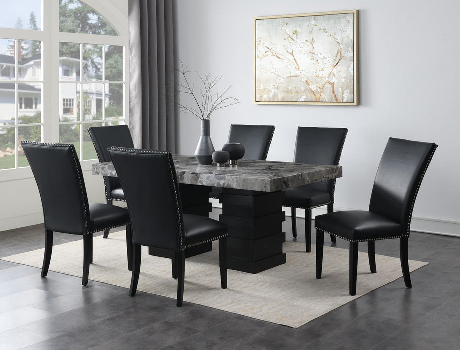 D137 - Dining Room Set With Leather Chairs