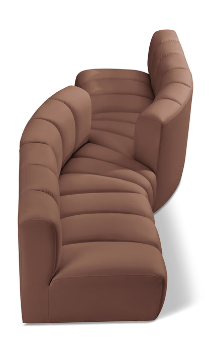 Arc - Faux Leather 4 Piece Sofa