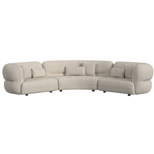 Four Seasons - Sectional Set With 6 Pillows - Camel - Stylish Home Furniture