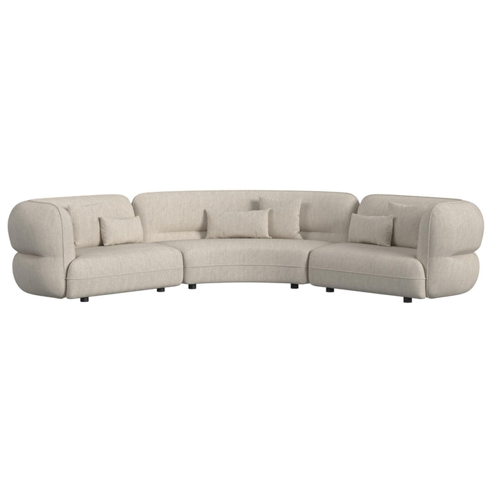 Four Seasons - Sectional Set With 6 Pillows - Camel - Stylish Home Furniture