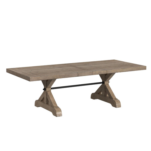 Yellowstone - Dining Table With 2X12" Leaves - Gray - Stylish Home Furniture