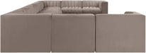Rummi - Velvet Performance Fabric Upholstered 11 Piece Modular Sectional - Stylish Home Furniture