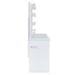 Amia - Complete Vanity With Lightbulbs - Glossy White - Stylish Home Furniture