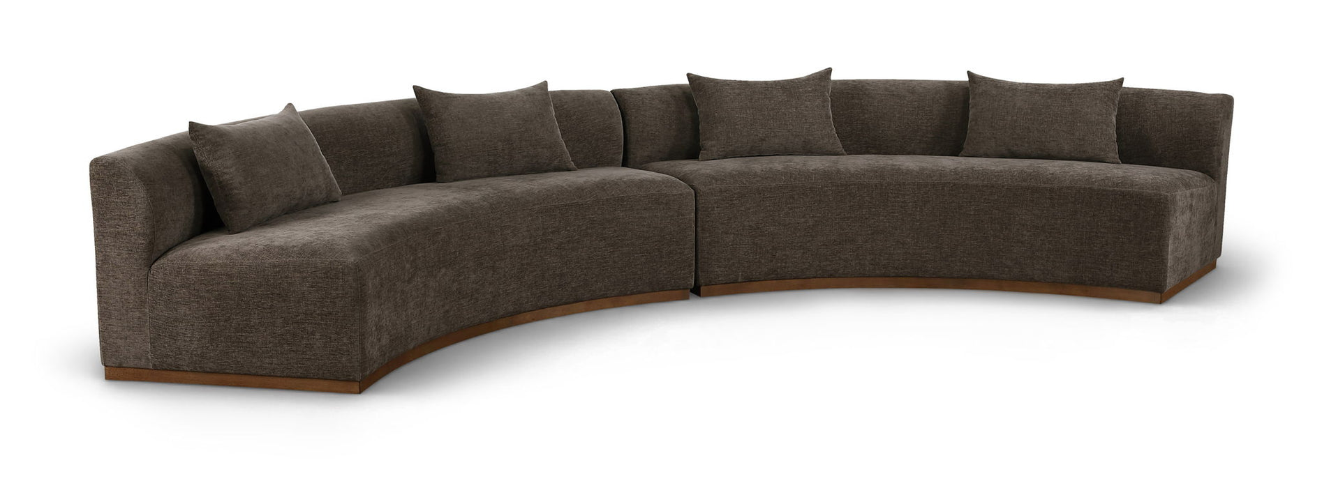 Avanti - 182.5" Chenille Fabric Upholstered 2 Piece Modular Sectional - Stylish Home Furniture