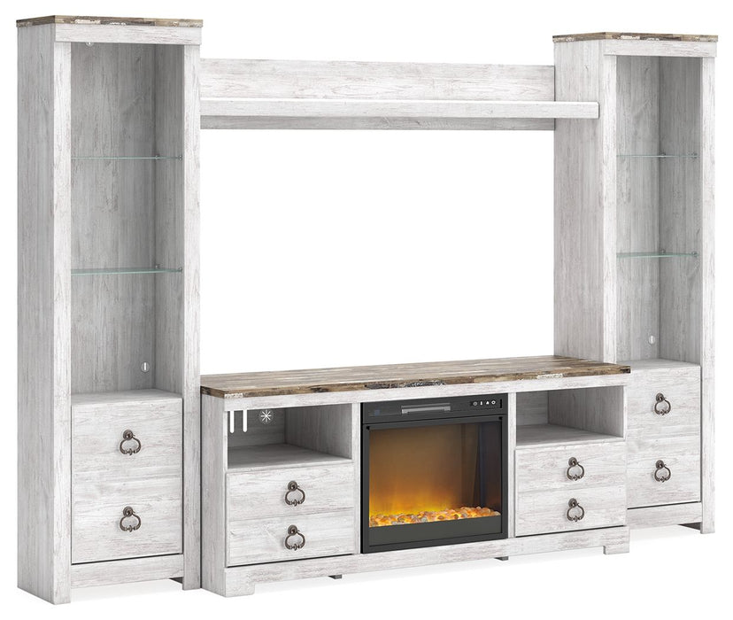 Willowton - Entertainment Center With Fireplace Option