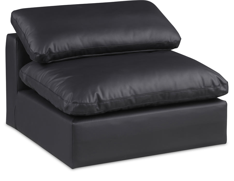 Comfy - Faux Leather Armless Chair