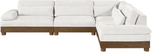 Turin - Chenille Fabric Upholstered Modular Sectional - Cream - Stylish Home Furniture