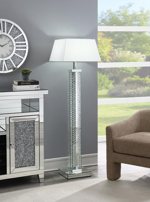 A1030 - LED Floor Lamp (Sold With Lamp Shade A1000-B) - Pearl Silver