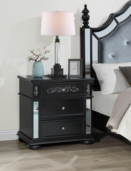 B091 - Nightstand - Black