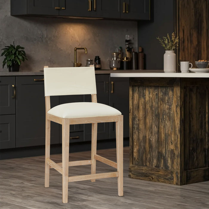 Avon - Vegan Leather Counter Stool