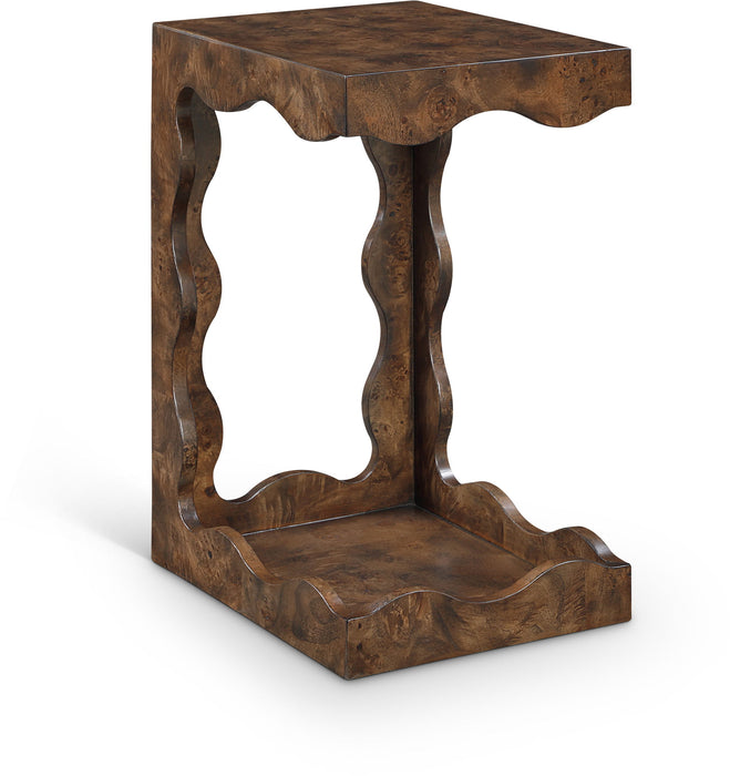 Vassa - Burl Veneer End Table