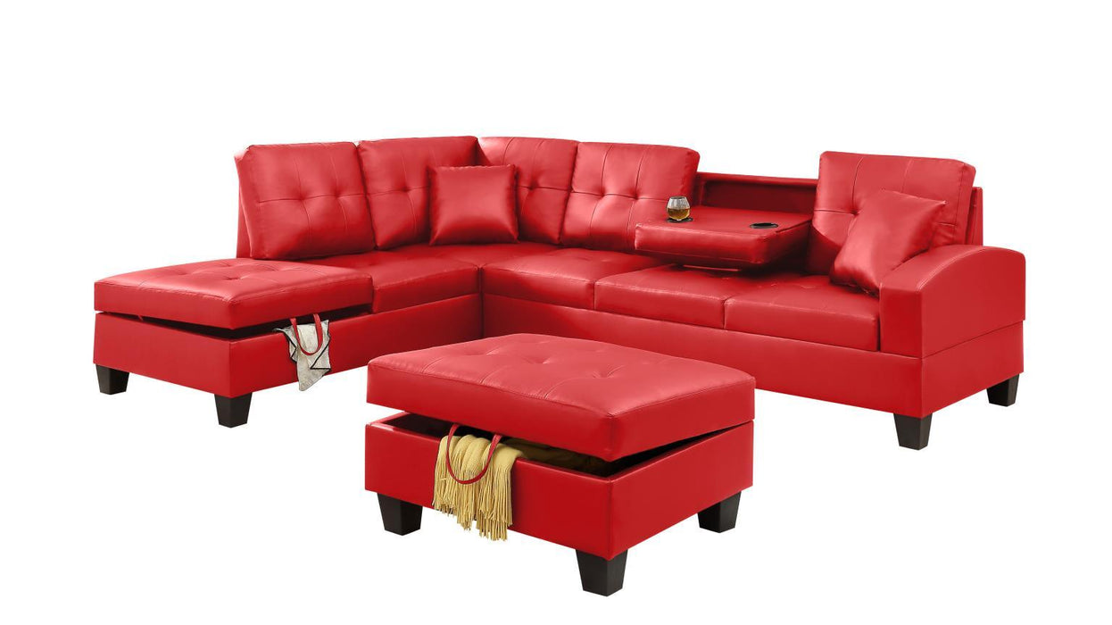 U347 - 2 Piece Sectional - Red