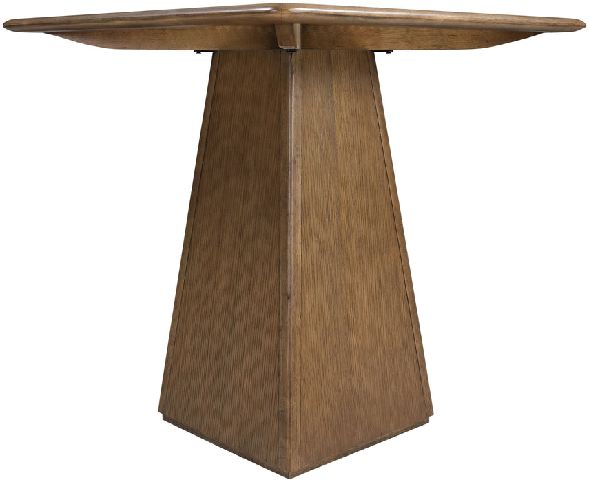 Atrium - Glass Top And Wood Base Dining Table