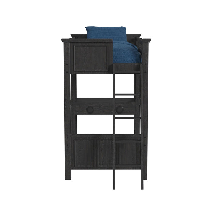 Hampton Kids - Loft Bed With Ladder And Desk With Speaker - Stylish Home Furniture