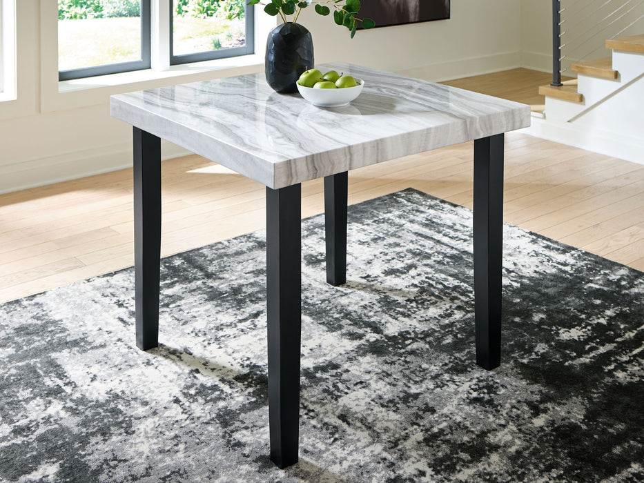 Mervannie - Square Dining Room Counter Table - Gray / Black - Stylish Home Furniture
