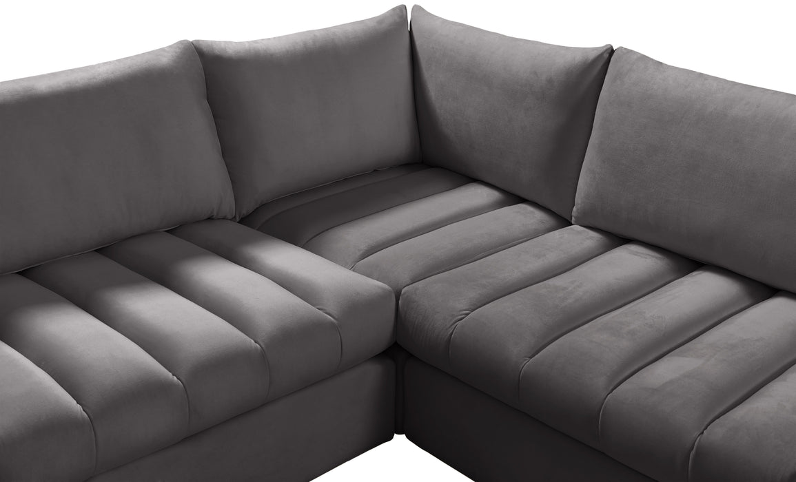 Jacob - Modular Sectional 6 Piece - Grey