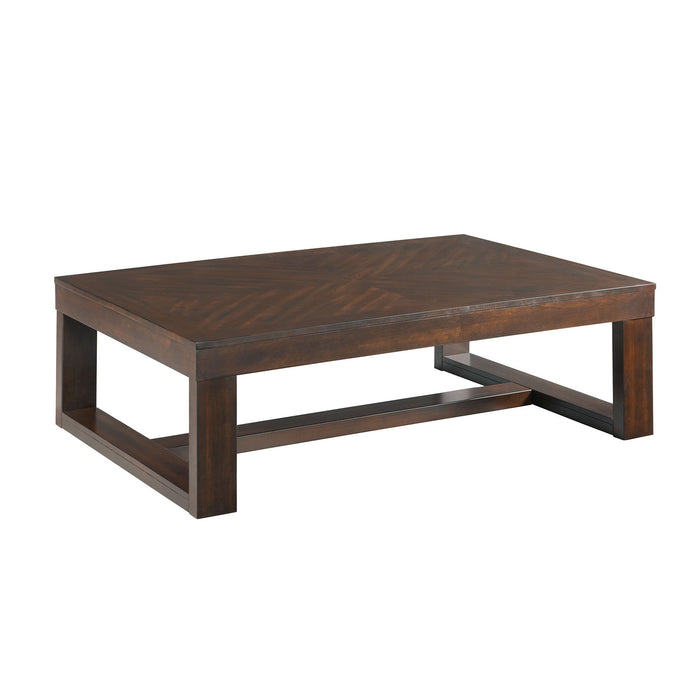 Hardy - 3 Piece Occasional Table Set (Coffee Table And Two End Tables) - Cherry - Stylish Home Furniture