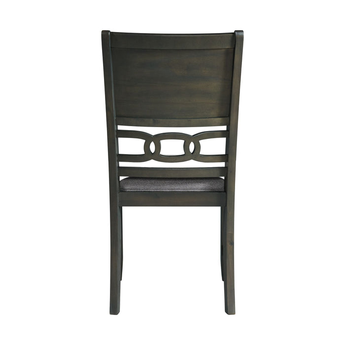 Amherst - Dining Side Chair With Fabric Cushion Side Stretcher (Set of 2) - Gray Finish - Stylish Home Furniture