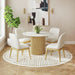 Sylvie - Round Dining Table With Faux Marble Top - Stylish Home Furniture