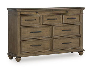 Karallin - Dresser - Medium Brown - Stylish Home Furniture